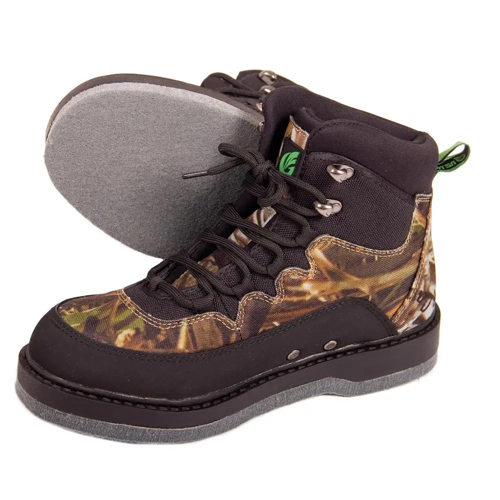 Water Shoes Aqua Shoes Diving Shoes Men&rsquo;s Fishing Wading Breathable Boots Felt or Rubber Sole