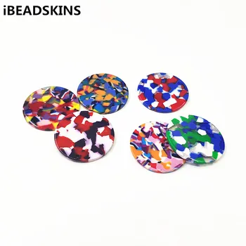 

New arrival! 50pcs 35mm acetic acid Round-shape charm for earrings accessories,Earring parts,jewelry making DIY