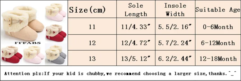 Зимние сапоги на меху для новорожденных девочек; детская обувь ботиночки с мягкой подошвой; Prewalker