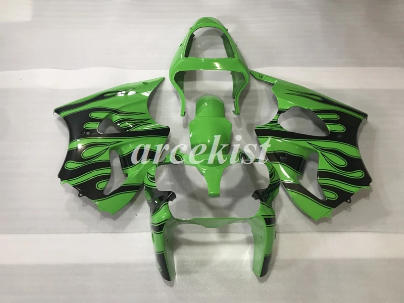 4 подарки ABS мотоцикл полный обтекатель комплект подходит для kawasaki Ninja ZX-6R 636 6R 00 02 01 2000 2001 2002 Кузов Набор зеленый черный