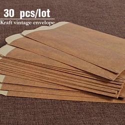 Enveloppes Kraft vintage, en papier, papeterie, pour mariage, invités, cartes postales, cadeau, 30 pièces par lots, 