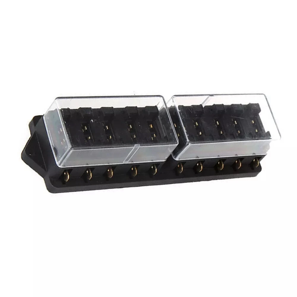 Car 4/6/8/10/12Way Pin Circuit Standard Fuse Box Block Holder Plug 1-50V AHS Set 