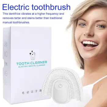 

Electric Sonic Toothbrush 360 Degree U-type Waterproof Automatic Smart Silicone Toothbrushes For Adult Oral Care