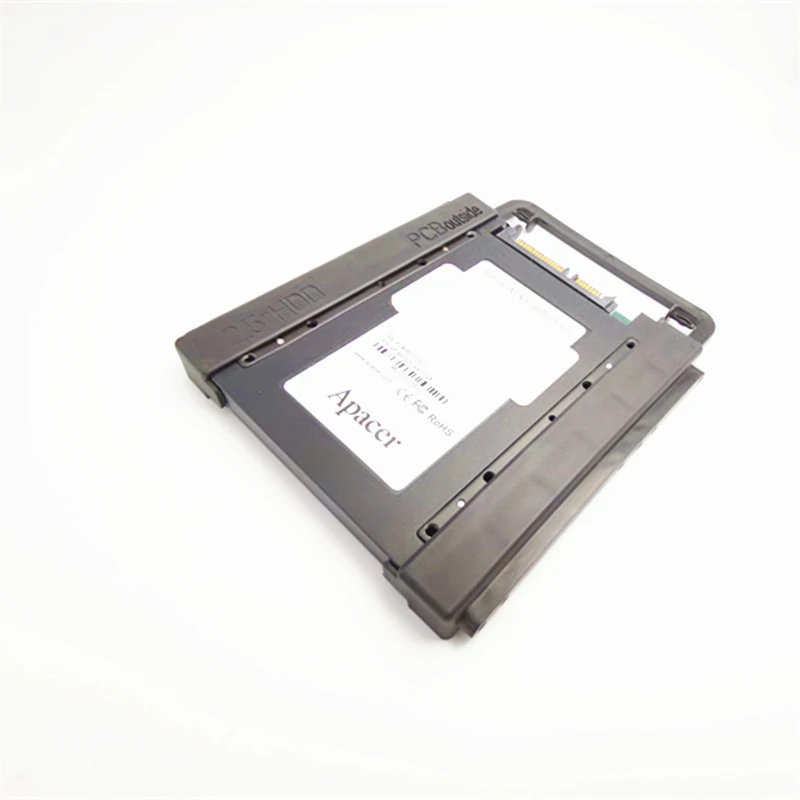 Черный Универсальный 2," до 3,5" отсек SSD HDD PC жесткий диск кронштейн адаптер рельс пластмассовый адаптер Монтажный кронштейн с кабелем