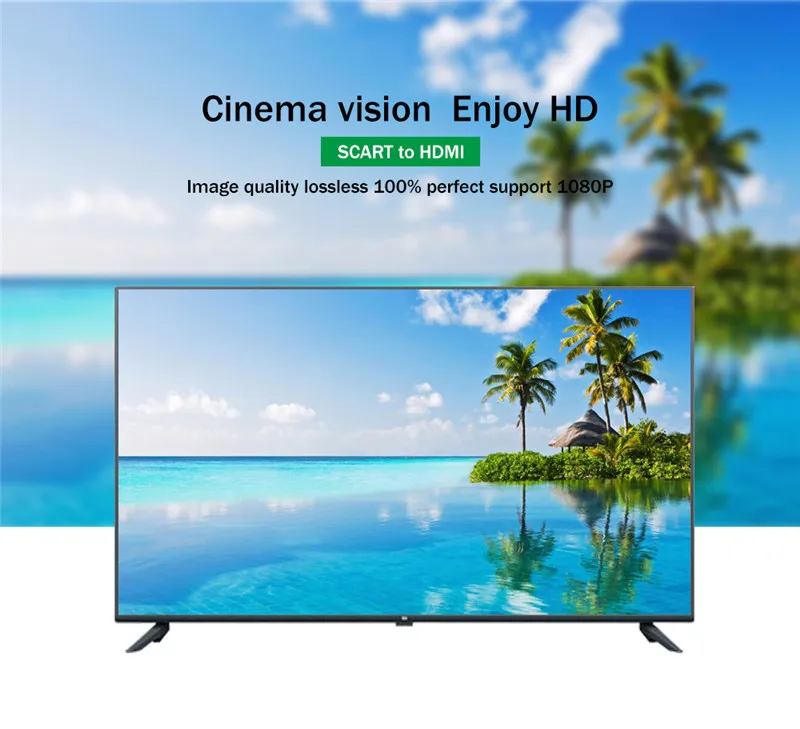 720 p/1080 p из scart в HDMI конвертер адаптер Plug And Play Видео Аудио высококлассный конвертер адаптер для ТВ AV адаптер сигнала DVD
