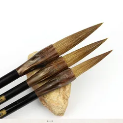 3Pcs/Set Weasel Hair Chinese Calligraphy Brushes Pen Wolf Hair Lian Brush Chinese Painting Brush the Four Treasures of Study