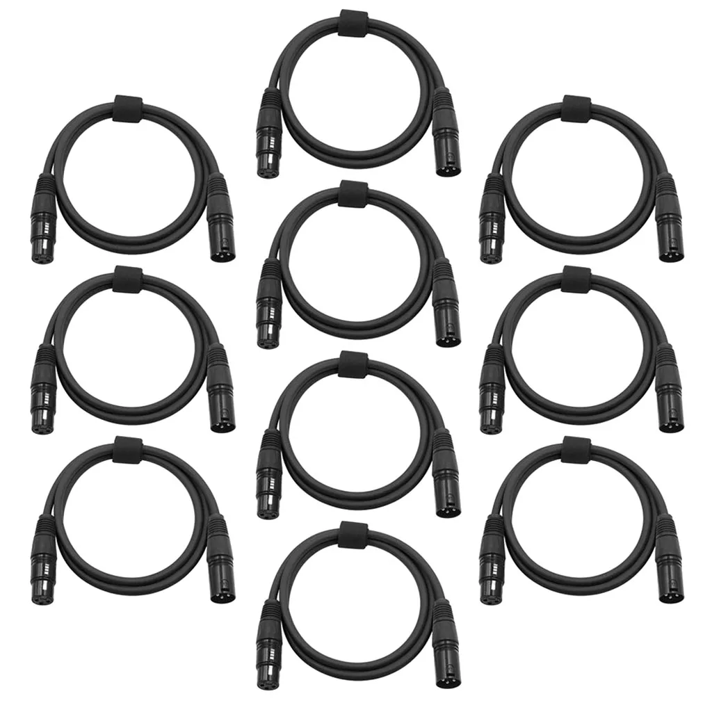 10x2 м DMX512 кабель сигнала XLR мужчин и женщин кабель провода для