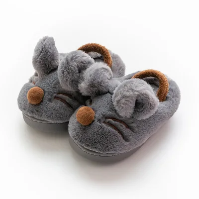 Toddler Autumn And Winter Sneakers Infant Kids Warm unicorn Shape Shoes Boys Girls Plush Soft-Soled Slippers - Цвет: q