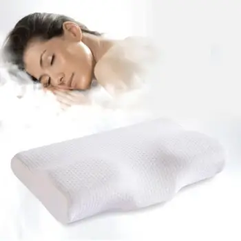 

35Memory Foam Pillow Neck protection Slow Rebound Memory Foam Butterfly Shaped Pillow Health Cervical Neck size in 30*50c