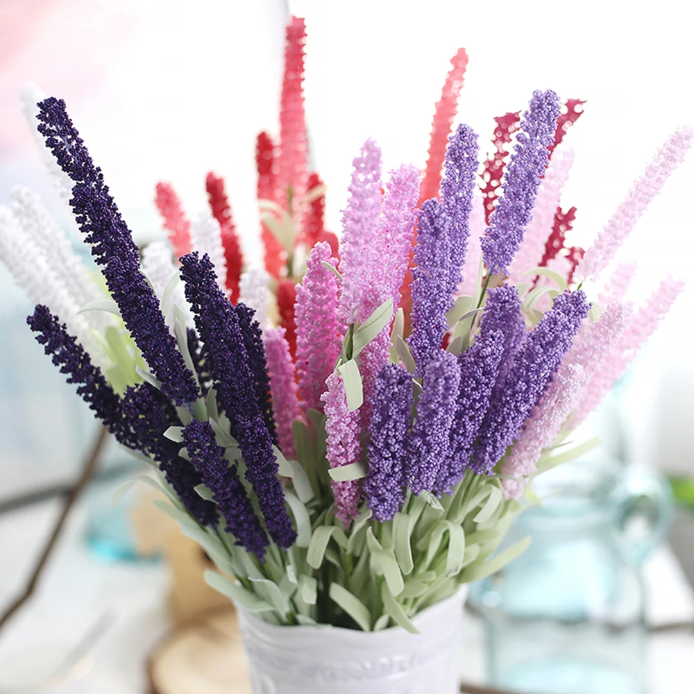 

10pcs artificial flower bouquets artificial lavender flowers&artificial lavender bouquets
