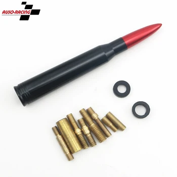 

Aluminum Car SUV Bullet Antenna For Dodge Ram Ford F150 Raptor CRV RAV4 JEEP 50 Cal Caliber Bullet Ammo Short Antenna Kit