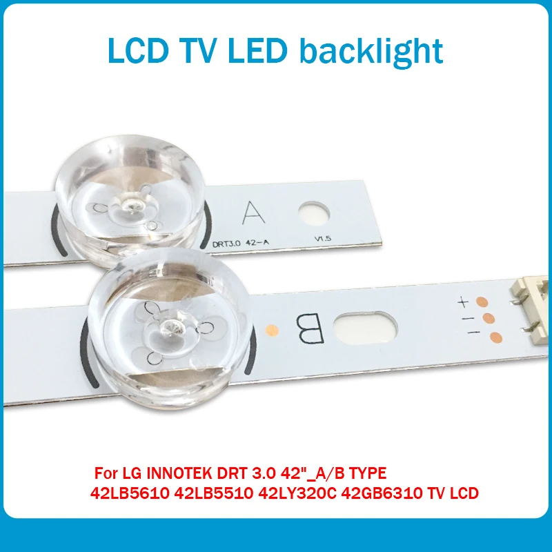 8 шт. (4 * A 4 B) светодиодный заменитель полосок для LG INNOTEK DRT 3 0 42 &quot A/B Тип 6916L 1709B 1710B