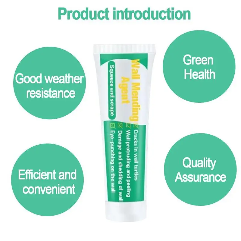 

100ml Wall Mending Agent Mouldproof Wall Repair Cream Wall Crack Nail Repair Quick-drying Patch Restore Wall Mending Agent