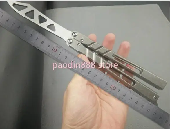 Theone Butterfly нож для тренера BRS Alpha Beast Channel AB Titanium Handle D2 система втулок лезвия Jilt Ножи
