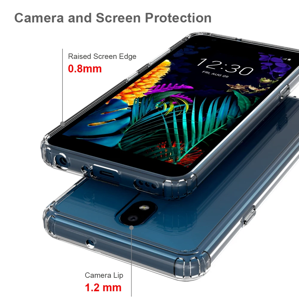 5,45 ''для LG K30 чехол Кристальный Гибридный Бампер прозрачная твердая акриловая задняя крышка для LG K30 чехол для телефона для LGK30 K 30
