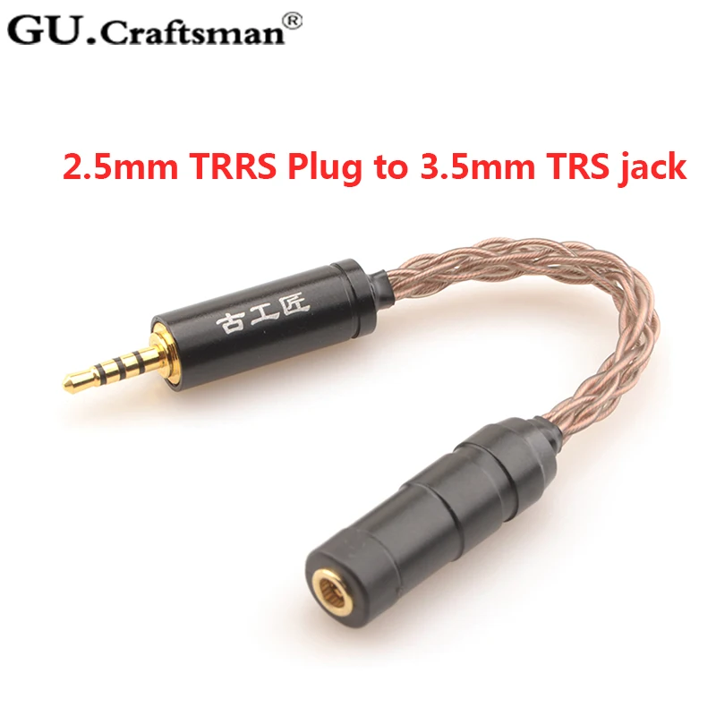 GUCraftsman 6N occ медный адаптер 4,4 мм/2,5 мм Баланс до 3,5 мм стерео джек 4Pin XLR до 4,4 баланс Джек адаптер преобразования