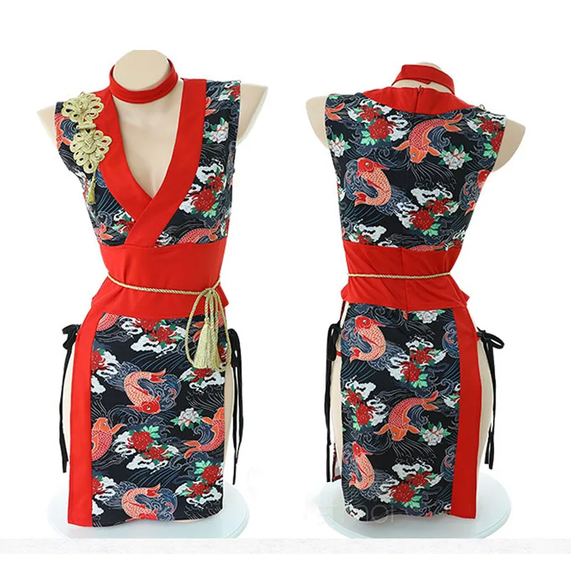 Сексуальное японское кимоно платье юката женское Haori Obi традиционный японский