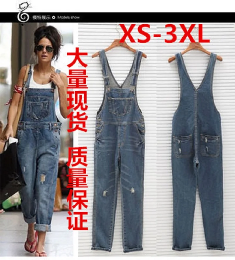 Специальное предложение для AliExpress Европы и Америки, брюки с дырками свободные джинсы большого размера джинсы с подтяжками