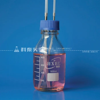 

100/250/500 / 1000ml Feed Bottle Reactor 10L Rehydration Bottle Double-pass Cap 5L Fermentation Tank Feed Bottle
