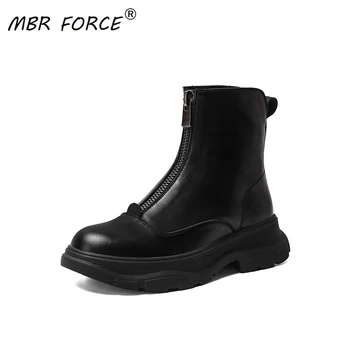 

MBR FORCE new fashion ladies casual all-match comfortable European and American style zipper tendon non-slip sole ankle boots