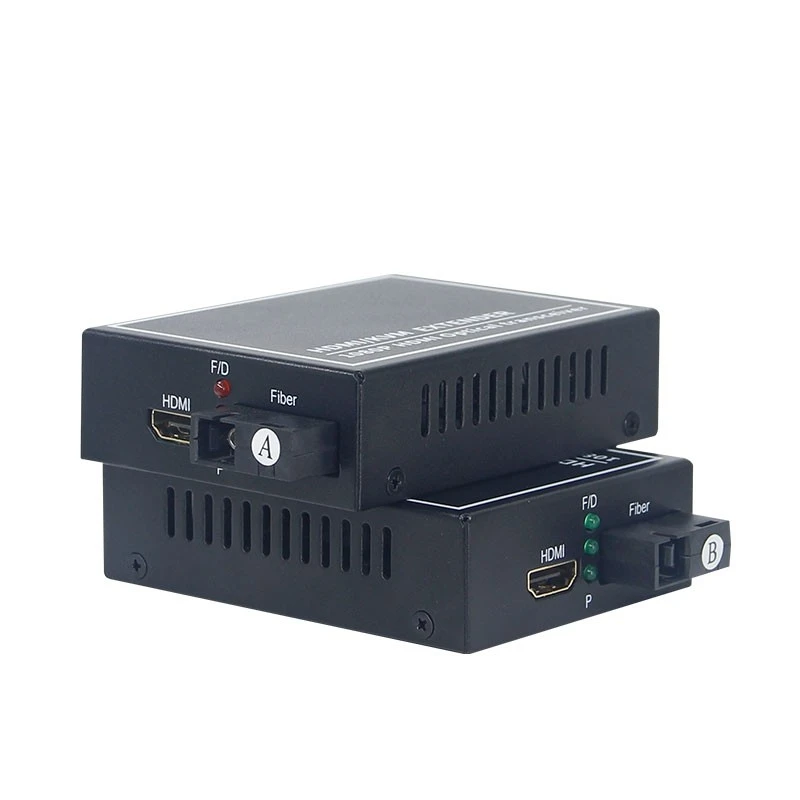 One pair HDMI KVM extender over fiber optical HDMI to Fiber Optical converter Up to 20KM SM SC connector