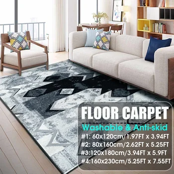 

NEW Nordic Carpets Soft Fiber 3D Printed Abstract Modern Rugs Parlor Mat Rugs Anti-slip Large Rug Carpet for Living Room Decor