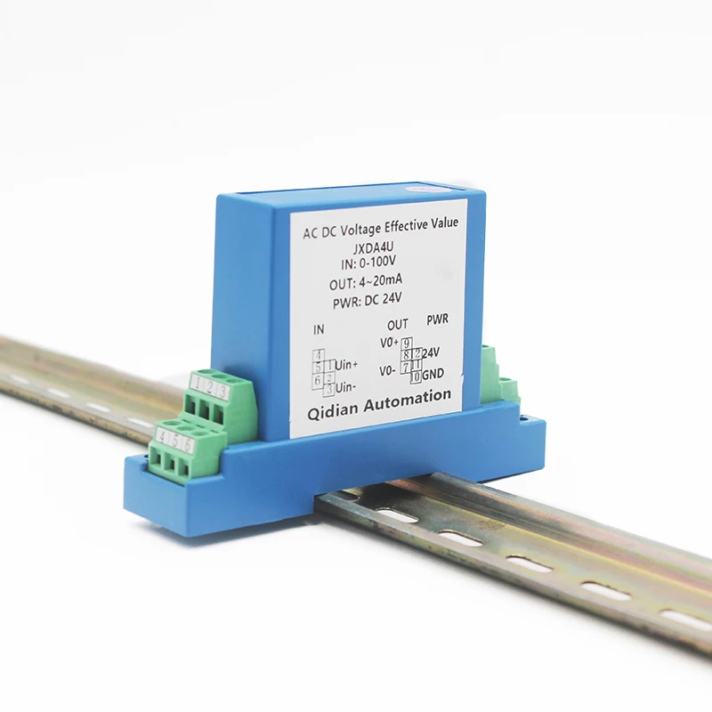 

China factory JXDA4U AC Voltage Transmitter Hall effect Voltage Sensor 0-75mV 0-50V 0-1500V AC Voltage Transducer