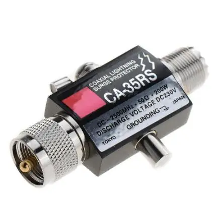 Ca-35Rs Pl259 So239 Radio Connector Adapter Repeater Coaxial Antenna Surge Protector