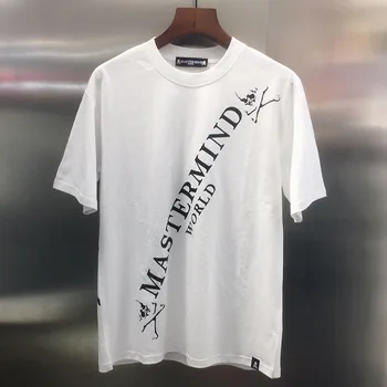 

2020ss Top Quality Basic Mastermind World Japan Oblique Printing T Shirt Men Women T-shirts 100% Cotton MMJ Summer Style Tees