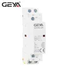 GEYA GYHC Американская классификация проводов 2р 25A 2NC 2NO 1NO1NC Din Rail Тип бытовой модульный контактор переменного тока 50/60Hz автоматической контактор переменного тока