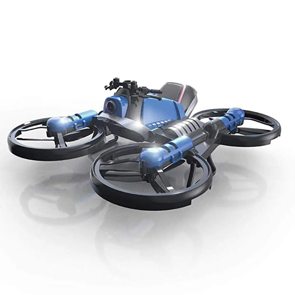 

2.4G Deformation Motorcycle Folding Quadcopter Drone Double Mode Quadcopters Aircraft Quadcopter RC Helicopter