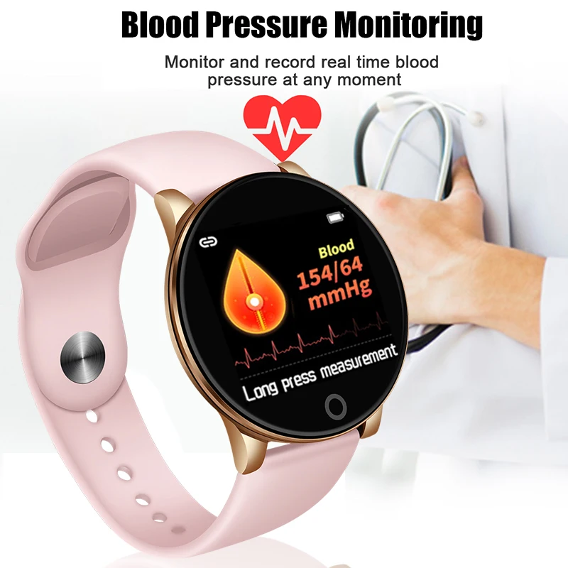 Female Fitness Smart Watch Women Running Reloj Heart Rate Monitor Bluetooth Pedometer Touch Intelli-5