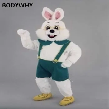 

2020 White Rabbit Mascot High-quality Handmade Mascot Costume Suits Cosplay Party Game Dress Outfits Clothing Ad Promotion