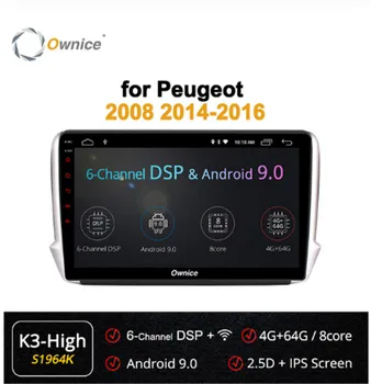

Ownice 2din 360° Panoramic Camera 4G WiFi Android 9.0 4GB+64GB DSP CarPlay Car Player forPeugeot 2008 208 2014-2018 GPS Radio