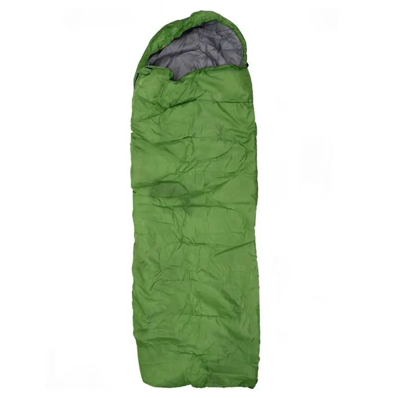 Взрослый одиночный кемпинг водонепроницаемый чехол для костюма конверт спальный мешок зеленый - Цвет: Green