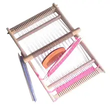 Большой размер DIY ручное вязание деревянные ткацкие игрушки Детская ткацкая машина интеллектуальное развитие ткацкий станок игрушки (случайный цвет шерсти) Большой размер DIY ручное вязание деревянные ткацкие игрушки Детская ткацкая машина интеллектуальное развитие ткацкий станок игрушки (случайный цвет шерсти)