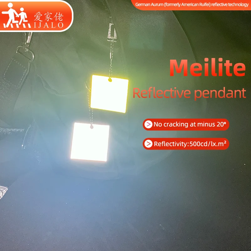 Квадратные светоотражающие подвесные брелоки MEILITE светильники в виде свечей 500