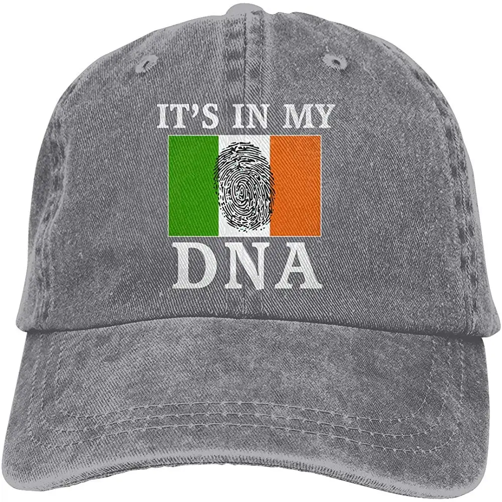 Мужская/Женская Регулируемая хлопковая джинсовая бейсболка s Irish DNA Trucker cap