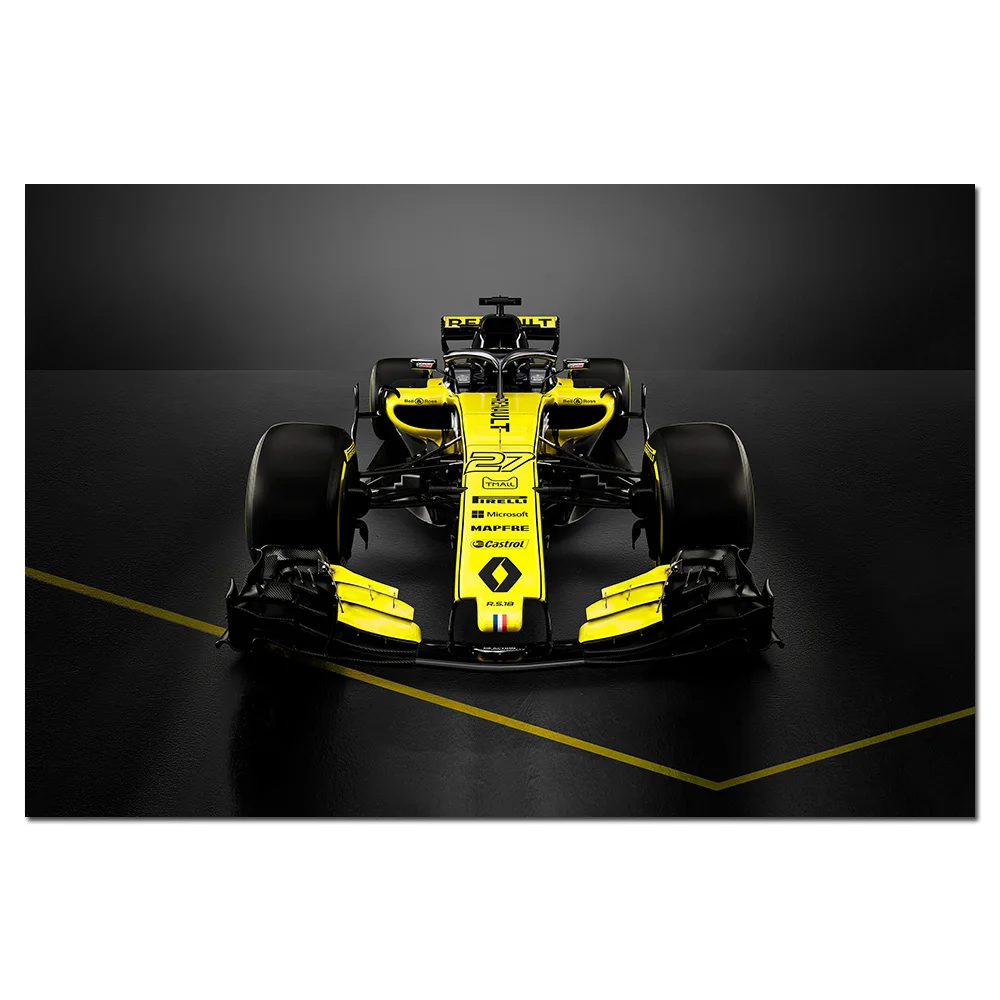 Картина на стену Renault RS18 спортивный гоночный автомобиль холсте плакаты и принты
