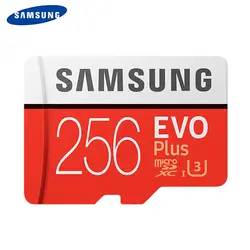 SAMSUNG 100% оригинал TF Micro SD карта памяти MicroSD класс 10 U3 32 Гб 64 Гб 128 ГБ 256 ГБ для смартфона камера для планшета автомобиля