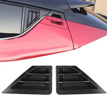 

Carbon Fiber Rear Triple-cornered Window Louver Shutter Cover Trim for Toyota C-HR CHR 2016 2017 2018 2019