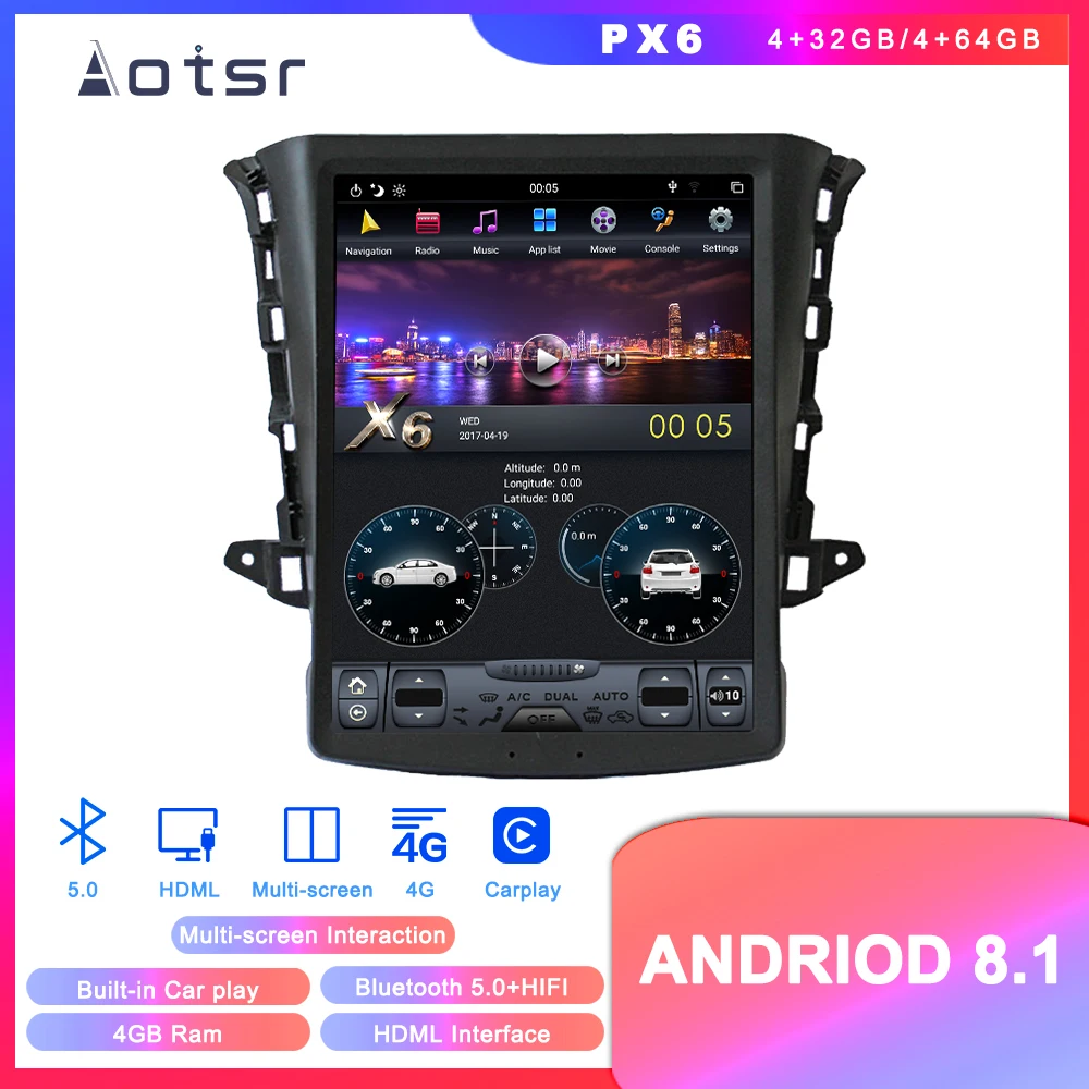 Android 8,1 Tesla Styel автомобильный dvd-плеер gps навигация для Changan eado автомобильное Стерео Радио мультимедийный плеер головное устройство