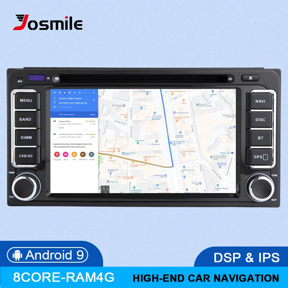 DSP 4G 2 din Android 9 автомобильный Радио мультимедиа для Toyota Land Cruiser 100 200 Prado 120 150 Раш Corolla Hiace Yaris HiluxGPS navi