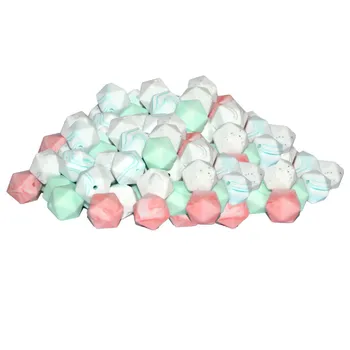 

20pcs 17mm Baby Silicone Beads Teether Baby Necklace Food Grade Eco-friendly BPA Free Baby Teething Beads Toys Accessories