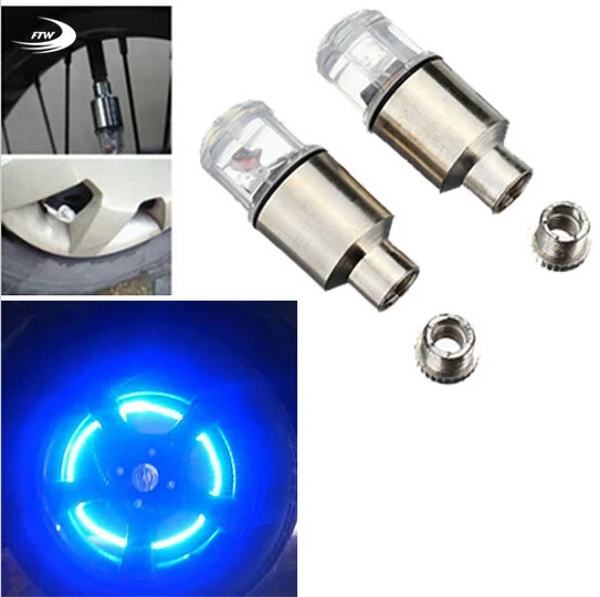 

2PCS Firefly Spoke LED Wheel Valve Stem Cap Tire Motion Neon Light Lamp For Bike Bicycle Car Motorcycle Colorful Valve Light