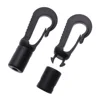 5PCS Black POM Plastic Snap Hook Clip Shock Tie Cord Ends Safety Lock Rope Buckles Outdoor Camp Clothesline Hook Accessories ► Photo 3/6