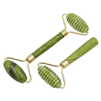 

1PC 2 Sizes Facial Massage Roller Double/Single Heads Jade Stone Face Lift Hands Relaxing Slimming Health Body Skin Care Tools