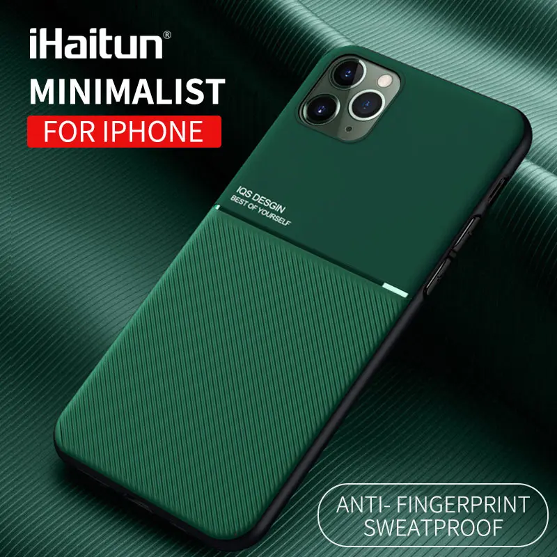 IHaitun Роскошный чехол для iPhone 11 Pro Max Чехлы iOS дизайн бизнес задняя крышка XS MAX XR X 7 8