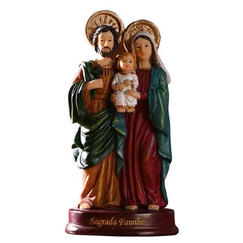 

HOLY FAMILY STATUE CATHOLIC TABLETOP STATUE FIGURINE JESUS CHRIST STATUE FIGURE