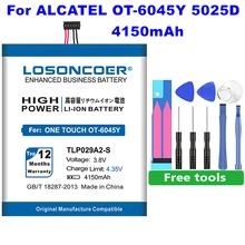 LOSONCOER TLP029A2 4150 мА/ч, TLP029A2-S Батарея для Alcatel One Touch Idol 3 I806 6045K TLp029AJ Pop 3 5," 6045Y OT-5025/5025D